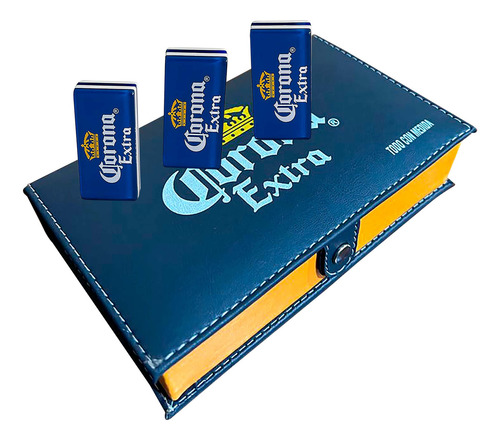 Dominó Corona Extra Cierre Blanco / Domino Corona Extra Azul