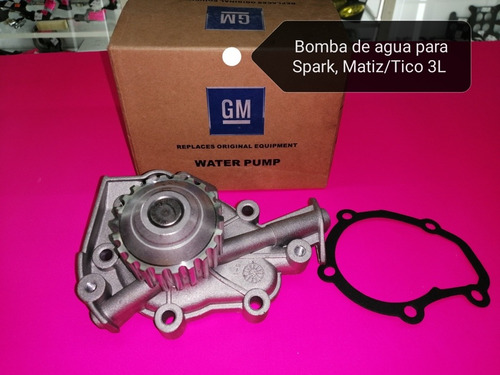 Bomba Agua Chevrolet Spark Daewoo Dama Matiz Tico 3 Litros