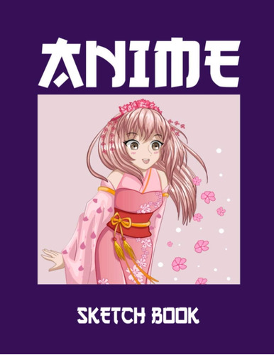 Libro: Anime Sketch Book: Anime Manga Comic Blank Paper Sket