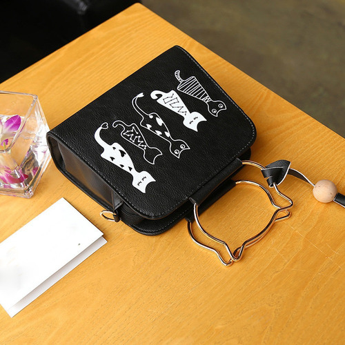 Bolso Tipo Bandolera Con Forma De Animal, Diseño De Gato Y C