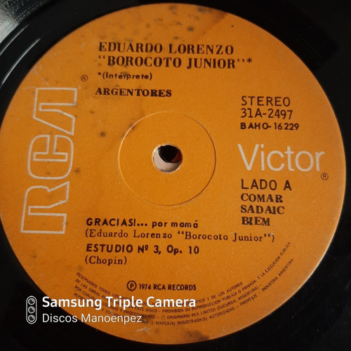 Simple Eduardo Lorenzo - Familia Borocoto Rca Victor C19