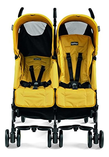 Peg Perego Pliko Mini Twin Cochecito De Bebé, Mod Amarillo
