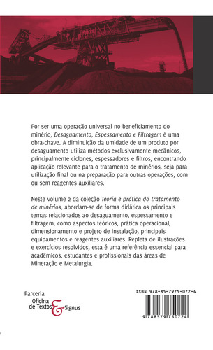 Desaguamento, Espessamento E Filtragem - Vol. 2