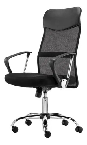 Cadeira De Escritório Ergonômica Estofado Sintético E Mesh