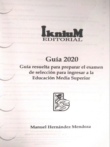 Guia Resuelta Ingresar Educacion Media Superio Comipems 2020