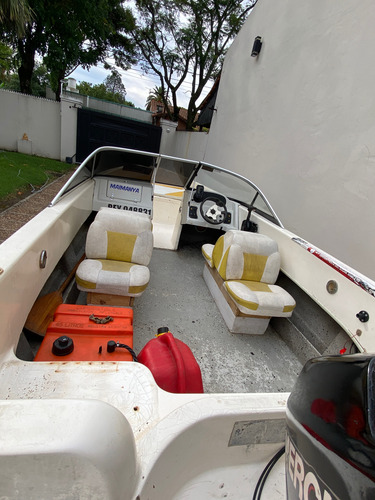 Lancha Nativo 590 Motor Mercury 90hp Con Trailer Doble Eje .