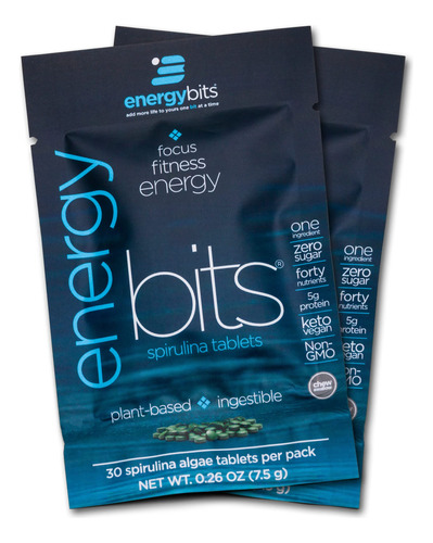 Energybits Tabletas De Algas De Espirulina Pura, Tabletas De