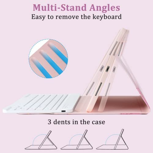 Funda Con Teclado Zxa / Para iPad 10.9 / Pink