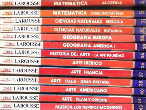 El Gran Saber Larousse - Anteojito Lote 13 Libros 