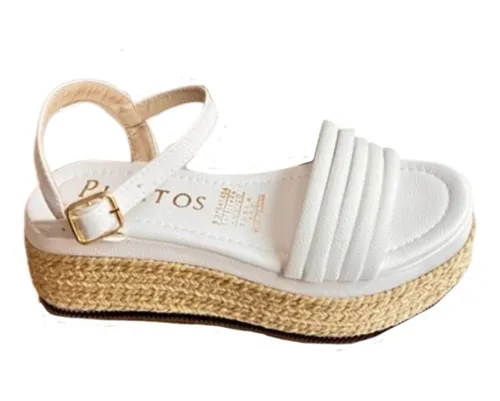 Sandalia De Plataforma Baja Casual De Mujer