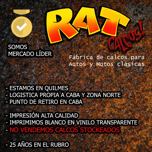 Calcos Chevrolet Sapo / Instrumental / Kit X 6