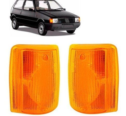 Lentes Ambar Dos Piscas Setas Fiat Uno Mille 1990 A 1994