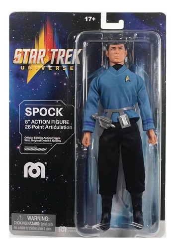 Mego Star Trek Strange New Worlds Spock Action Figure