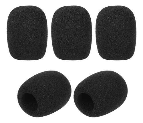Para Pacote Com 5 Capas De Espuma Preta Para Microfone De