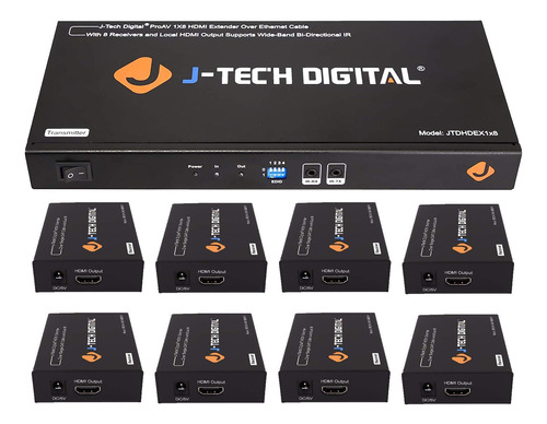 Digital Proav 1 X 8 Hdmi Extender Amplificador Cable