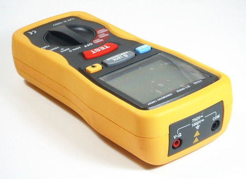 Imagem 2 de 3 de Megômetro Digital Profissional Ct:lll 1000v
