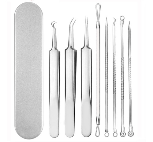 Set Herramientas Acné. Extractor De Espinilla Puntos Negros