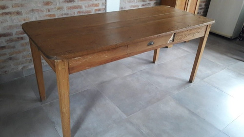 Mesa De Campo. Madera Pino Viejo. Impecable Estado.