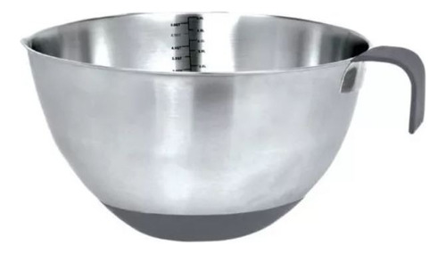 Bowl Medidor Inox 2,8l Com Alça Silicone Tigela Mimo Style