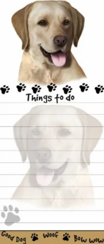 Labrador, Color Amarillo Magnético Lista Pads Uniquely Sha