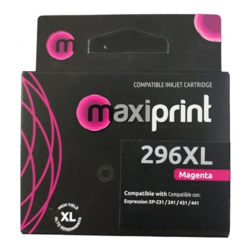 Maxiprint Mxp-296m Cartucho Compatibl Con Epson T296 Magenta