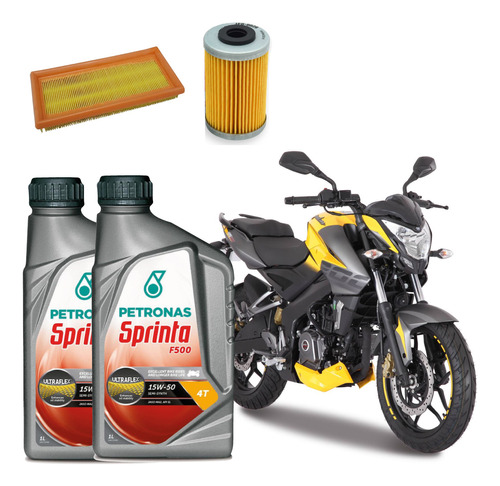 Kit Service Completo 15w50 + Aceite Bajaj Rouser Rs Ns 200