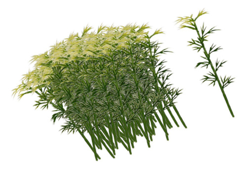 100pcs Modelo De Bambu Árvores, Árvores De 8cm