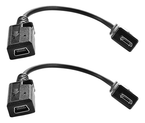 Imagen 7 de 7 de 2 Unds Adaptadores De Micro Usb Macho A Hembra Accesorios