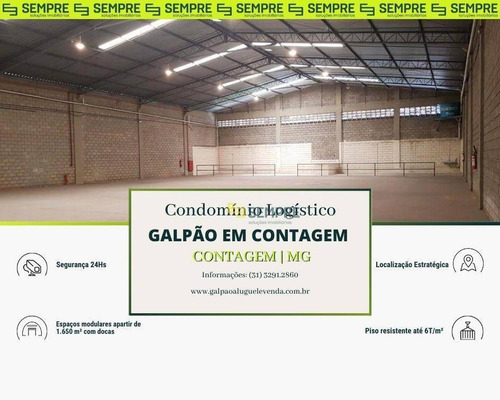 Imagem 1 de 18 de Galpão Para Alugar, 1.650 M² - Vila Paris - Contagem/mg - Ga1252
