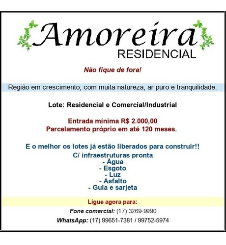 Imagem 8 de 8 de Lote A Venda No Residencial Amoreira Em Ipiguá - Sp