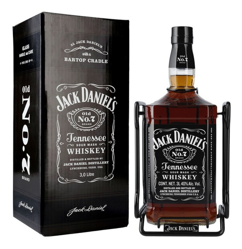 Jack Daniels N°7, 3 Litros, Con Atril