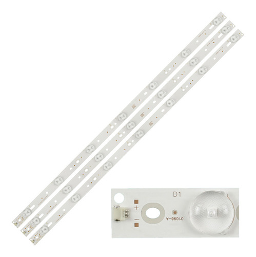 Dt Kit Leds Vizio E32h-c1 (3tiras 7leds) - Aluminio, Nuevo