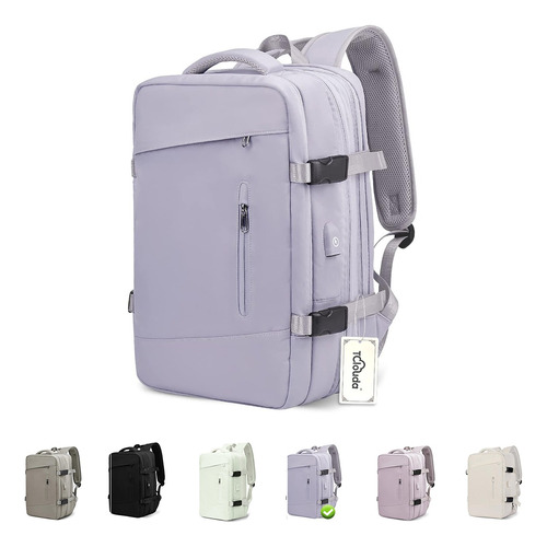 Mochila De Viaje Expandible Mochila Con Puerto Usb De 17/40l