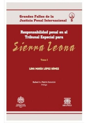 Libro Responsabilidad Penal En El Tribunal Especial Para Si