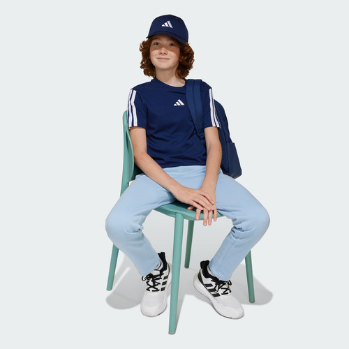 Remera Adidas Casual Essentials Niños Azul Jd6490