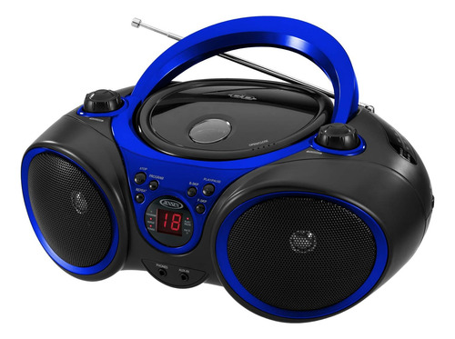 Reproductor De Cd Jensen Cd-490, Portátil, Radio Am/fm, Azul