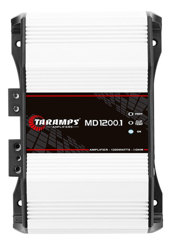 Módulo amplificador Taramps Md 1200.1, 1 ohmio, 1200 W Rms, color blanco