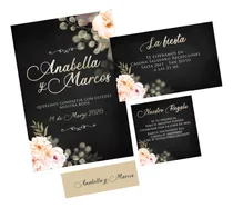 Comprar Tarjeta Invitación De Casamiento Para Imprimir Personalizada