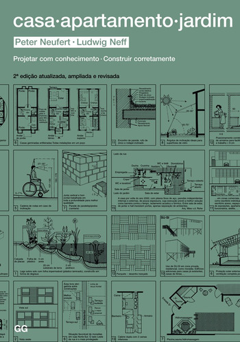 Casa apartamento jardim: Projetar com cohecimento. Construir corretamente, de Neufert, Peter. Editorial Editora Gustavo Gili, capa dura em português, 2012