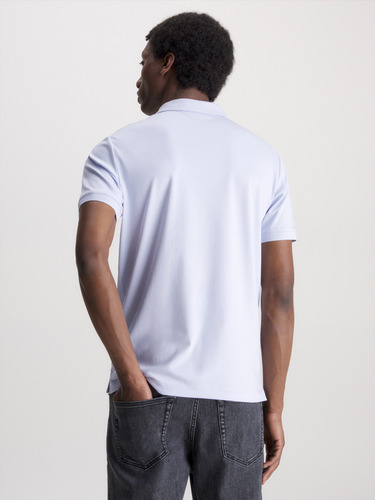 Polo Smooth Slim Azul Calvin Klein