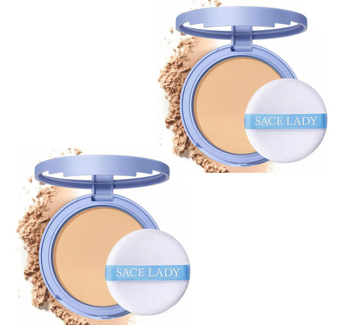2 Piezas Polvo Sace Lady Fijador Maquillaje