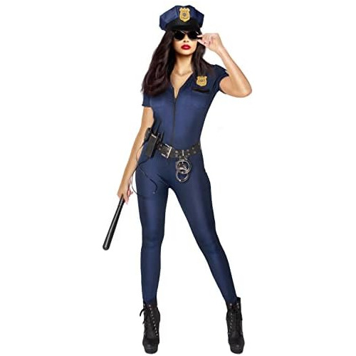Disfraz De Policía Mujeres Adultas Fiestas De Hallowee...