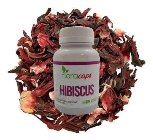 Hibiscus Flor De Jamaica 60 Cáps. Vegan + Envio Gratis
