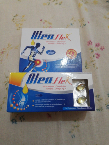 Oleoflex Glucosa Mina +chondritin +turmeric +omega3y6 *50cap