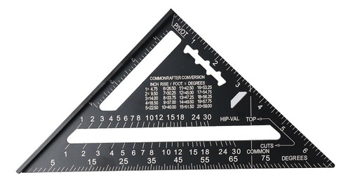 Urjumpea 7 Institución Regla Triangular De Techo 90 ° Ruler