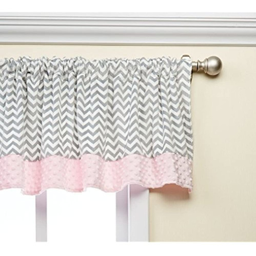 Ropa De Cama De Muñeca Baby Minky Chevron Window Valance, R