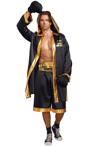 Disfraz De Campeón De Boxeo Talla M Para Hombre Halloween 