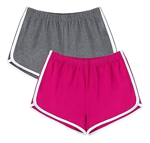 Shorts De Algodón Para Deportes Paquete De 2 Talla S