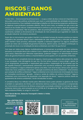 Riscos E Danos Ambientais (1ª Edição 2023) Foco Juridico