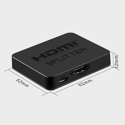 Imagen 4 de 7 de Splitter Minidivisor Hdmi 4k 1 Entrada Con 2 Salidas